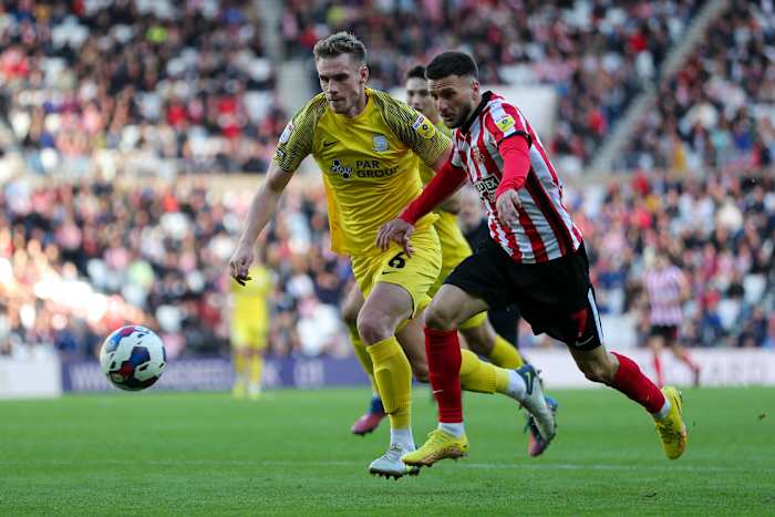 Leon Dajaku in action for Sunderland