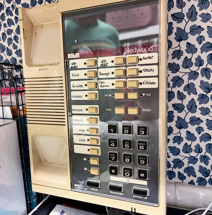 A phone in Nick Saban’s old house in Baton Rouge.