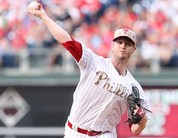Kyle Kendrick pitched 6.2 scoreless innings for the Phillies on May 26, 2014, one day after they were no-hit.