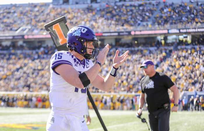 TCU Horned Frogs, Max Duggan, touchdown celebration