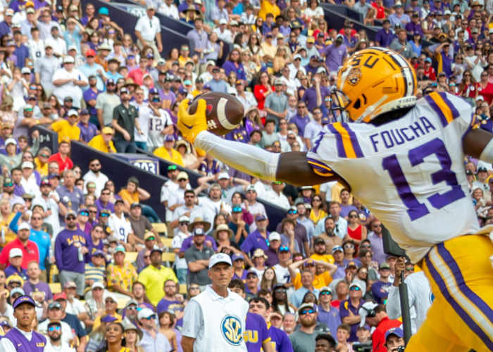 LSU Tigers, Joe Foucha, interception, defense