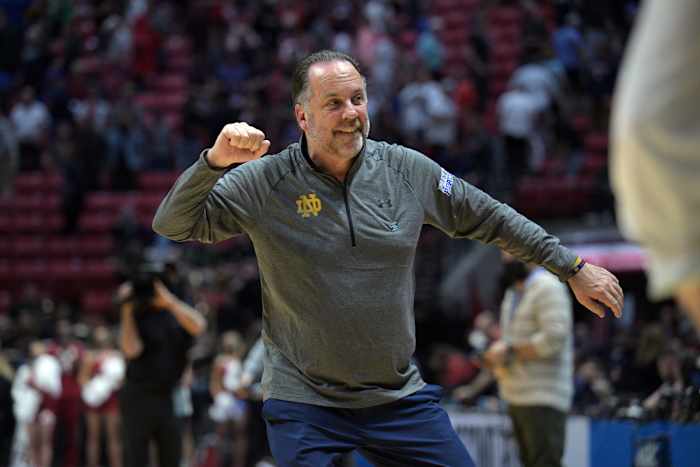 Mike Brey was happy to be back in the NCAA Tournament last season