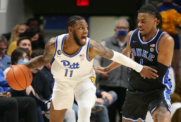 #11 Jamarius Burton directing traffic vs Duke last season