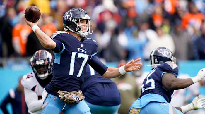 Titans quarterback Ryan Tannehill returned from an ankle injury to lead Tennessee past Denver in Week 10.