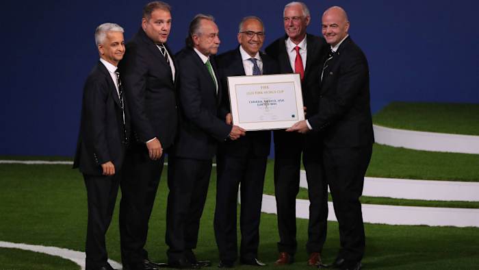 The USA, Mexico and Canada were awarded the 2026 World Cup