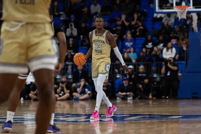 Georgia Tech guard Miles Kelly