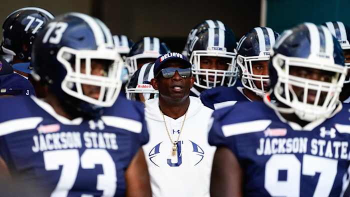 Jackson State coach Deion Sanders.