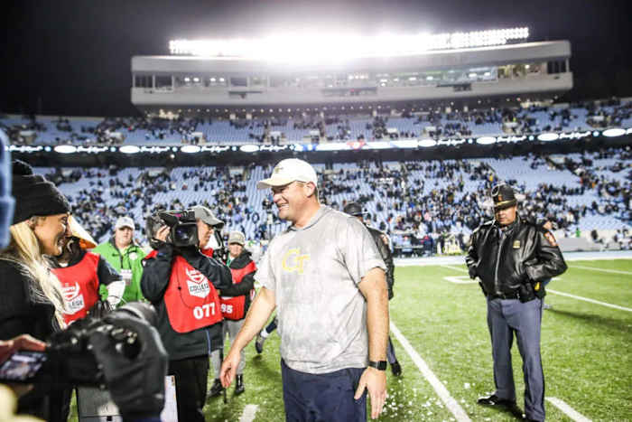 Georgia Tech interim head coach Brent Key