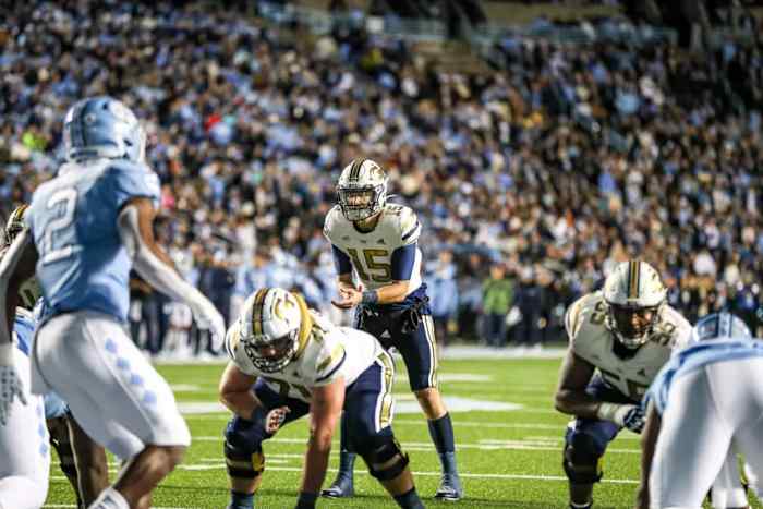 Georgia Tech quarterback Zach Gibson vs North Carolina
