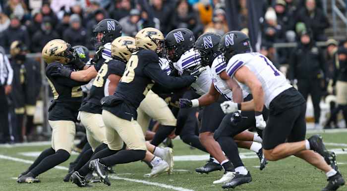 Purdue O-Line vs Northwestern