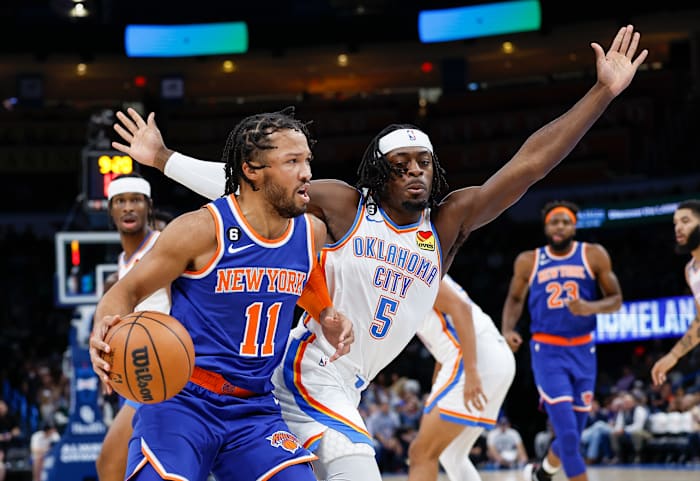 Lu Dort, Jalen Brunson, New York Knicks