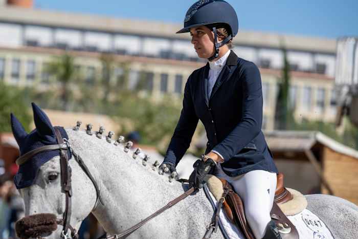 Sira Martinez pictured at the Longines FEI Jumping Nations Cup Final in September 2022