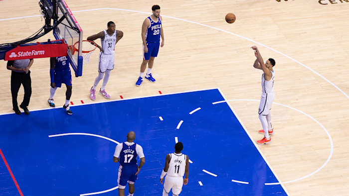 Ben Simmons shoots free throws