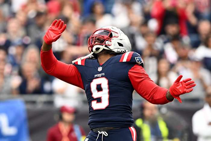 Patriots linebacker Matthew Judon leads the NFL in sacks with 13.