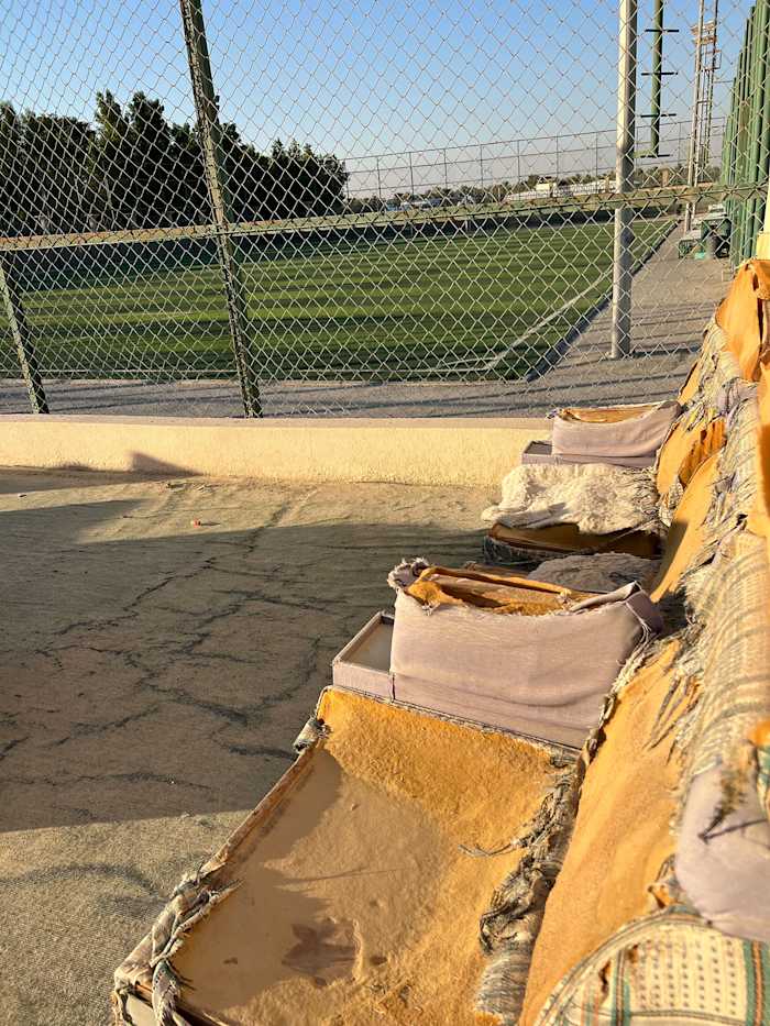 A soccer field in Al Hofuf, Saudi Arabia