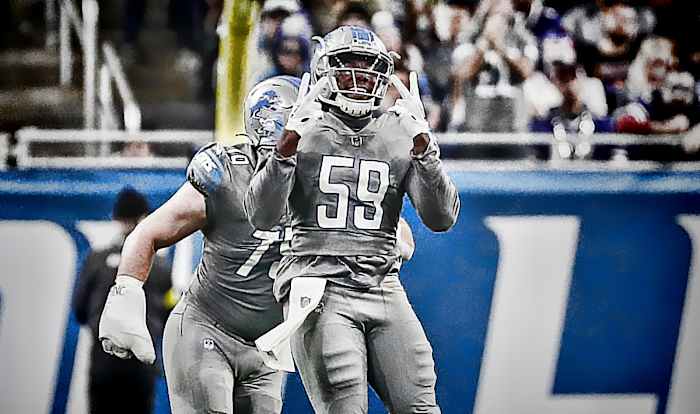 James Houston IV with the Detroit Lions