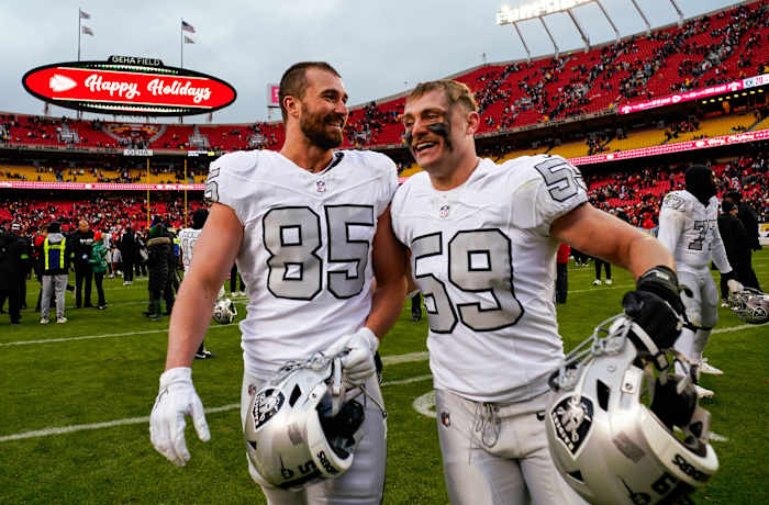 Las Vegas Raiders Luke Masterson is a money-year player for the Raiders defense next season
