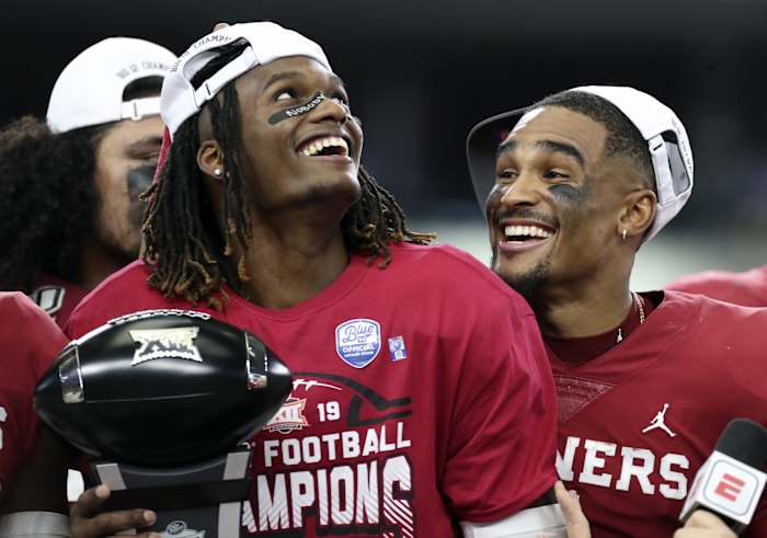 CeeDee Lamb and Jalen Hurts connected for plenty of touchdowns during their time together at the University of Oklahoma