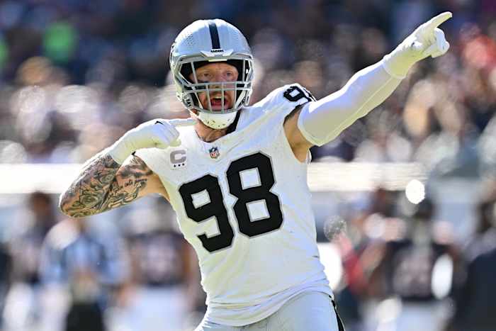 Las Vegas Raiders Maxx Crosby shares message about gaining confidence to young athletes