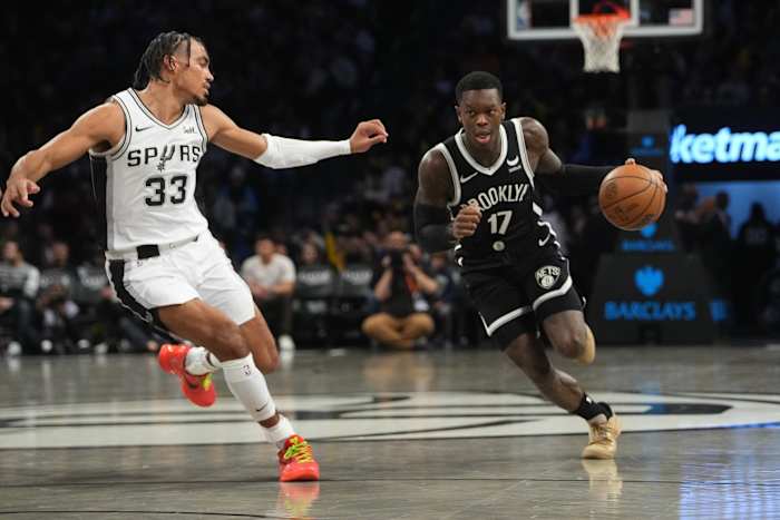 Brooklyn Nets point guard Dennis Schroder 