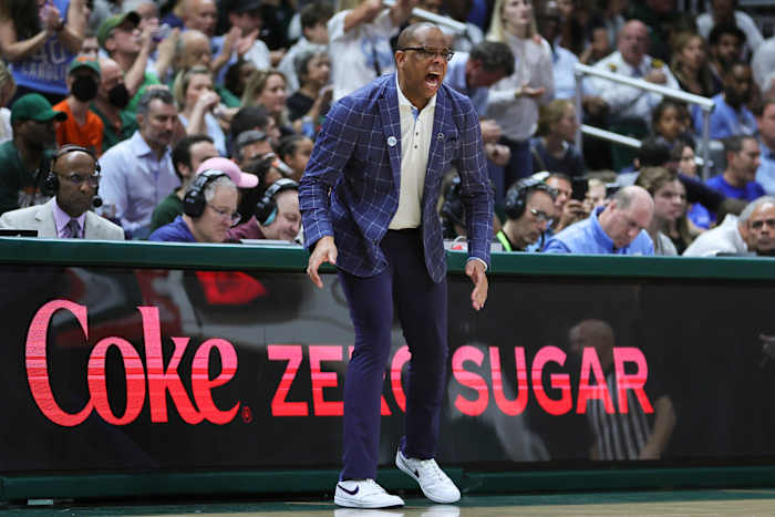 UNC basketball head coach Hubert Davis