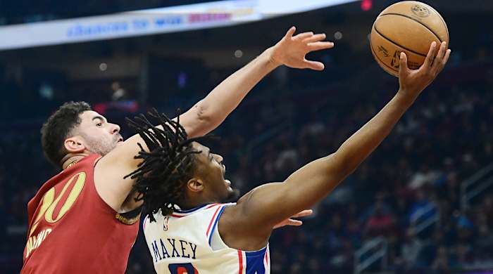Philadelphia 76ers guard Tyrese Maxey