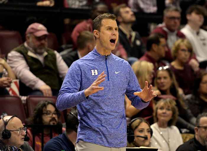 Duke basketball head coach Jon Scheyer
