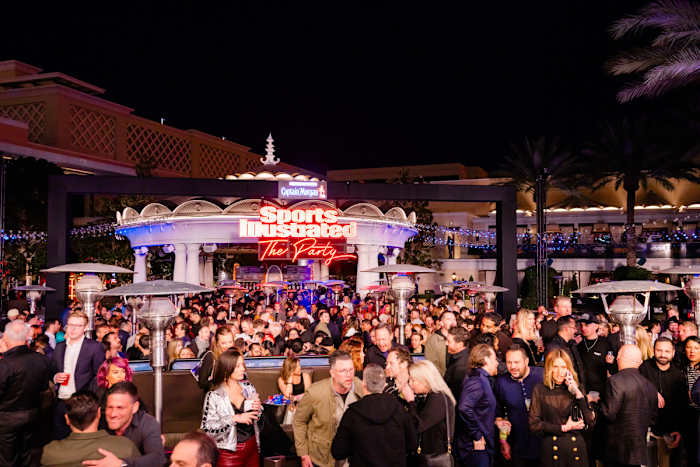 The exclusive party lit up the Vegas strip with VIPs, celebrities and sports fans.