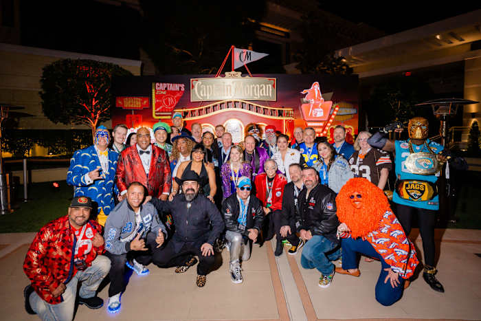 The 32 NFL Fan of the Year winners all in attendance and ready to roll!