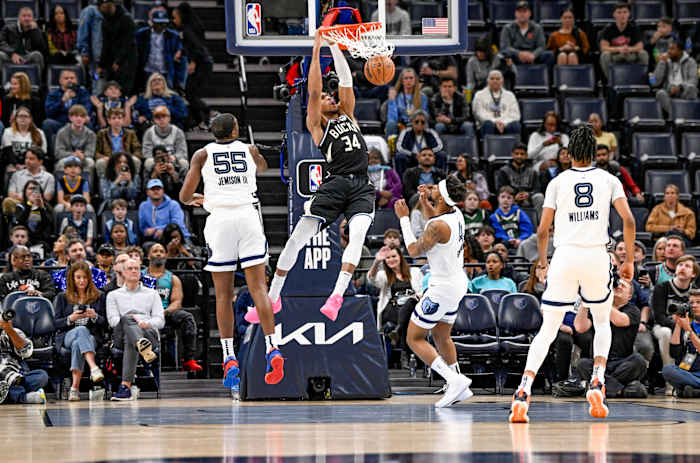 Milwaukee Bucks forward Giannis Antetokounmpo