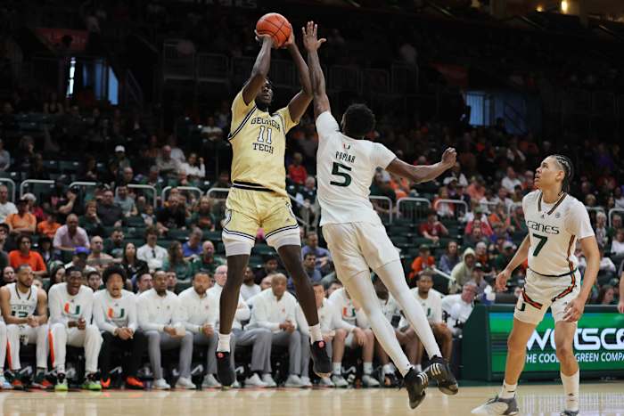 Georgia Tech Forward Baye Ndongo vs Miami