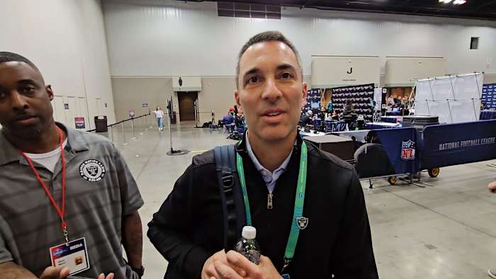 Las Vegas Raiders GM Tom Telesco is diligently preparing for his first NFL Draft as the head of the Silver and Black.