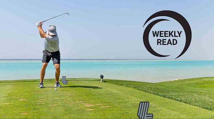 Talor Gooch of Smash GC hits his shot from the 16th tee during the first round of the 2024 LIV Golf Jeddah tournament in King Abdullah Economic City, Saudi Arabia.