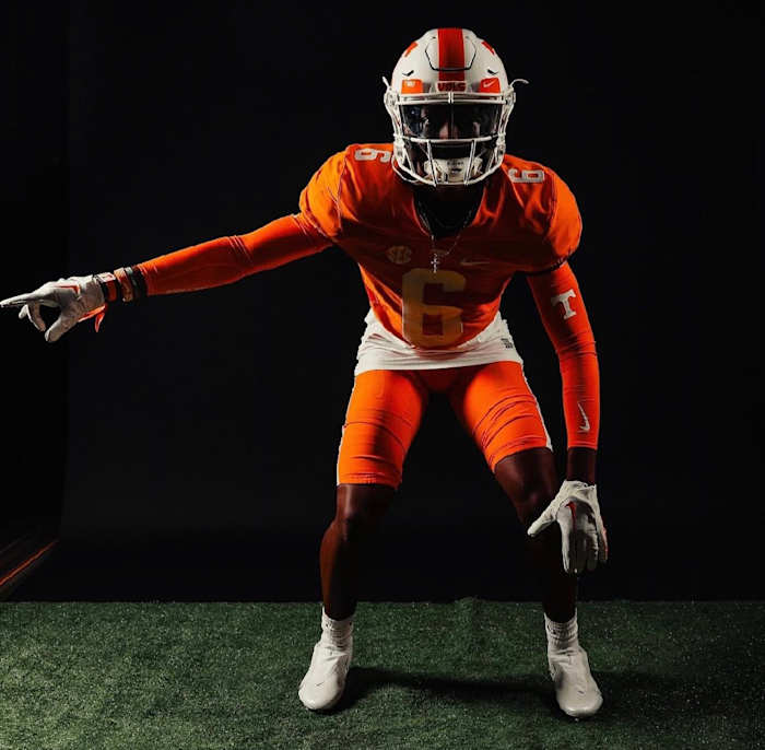 2025 4-star S Jordan Young during an unofficial visit to Tennessee. (Photo courtesy of Jordan Young)