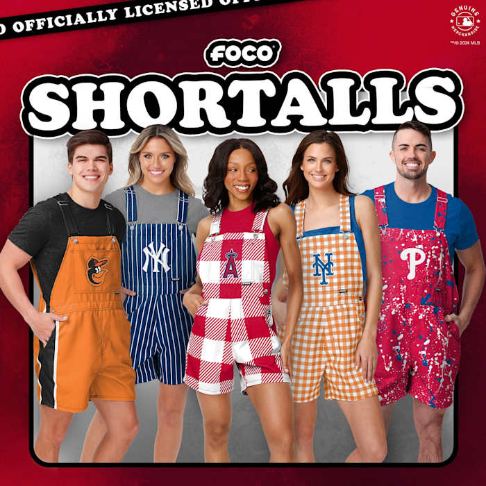 FOCO MLB Bib Shortalls