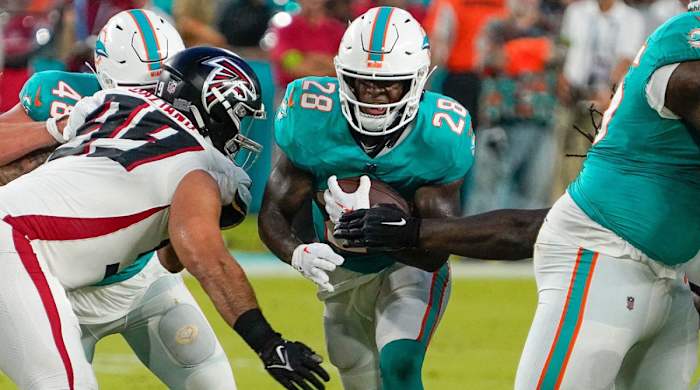 Miami Dolphins running back De’Von Achane