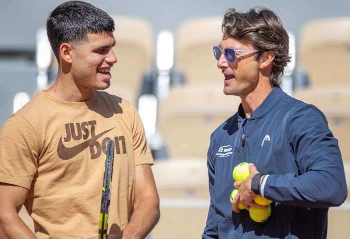 Carlos Alcaraz and Juan Carlos Ferrero