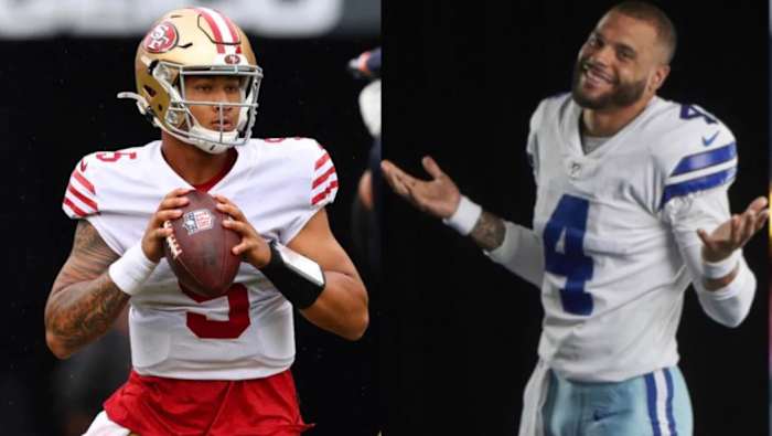 trey Lance and Dak Prescott