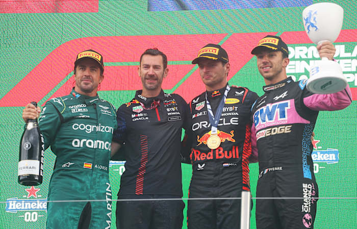 Fernando Alonso - Max Verstappen - Pierre Gasly - 2023 Dutch GP