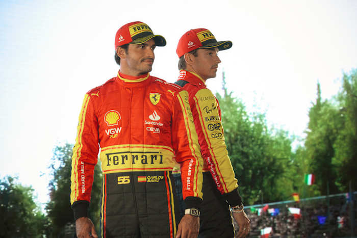 Carlos Sainz - Charles Leclerc - Ferrari - Special 2023 Italian GP Race Suits