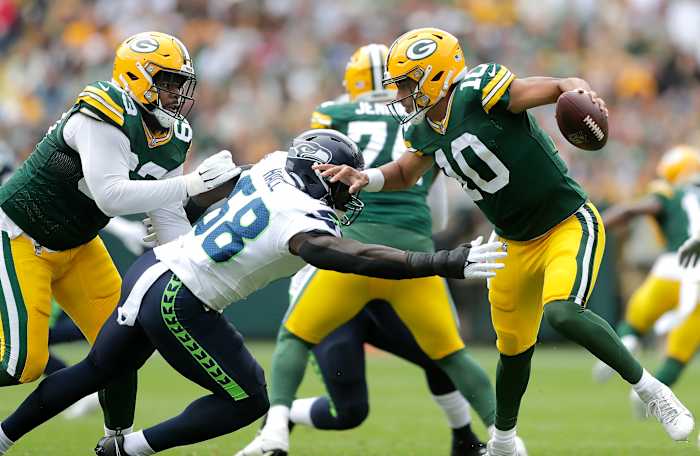 Likely to open his career as a rotational reserve, Derick Hall should have a chance to make an immediate impact in a surprisingly deep edge rushing group for the Seahawks.