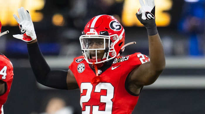 Georgia defensive back Tykee Smith during the national championship against TCU