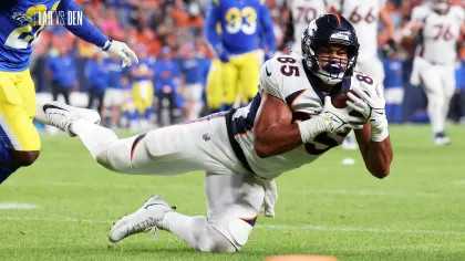 Former Denver Broncos tight end Albert Okwuegbunam is looking to revive his career with the NFC Champion Philadelphia Eagles.