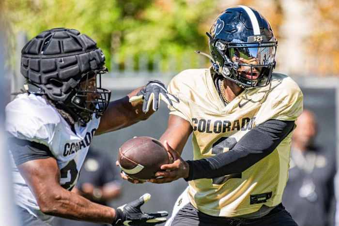 Shedeur Sanders in CU Fall Camp