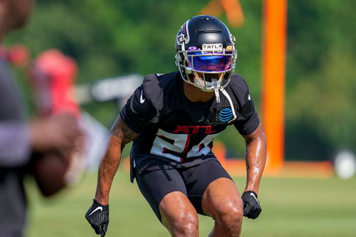 A.J. Terrell is a key returning member of the Atlanta Falcons defense. (Dale Zanine/USA Today)