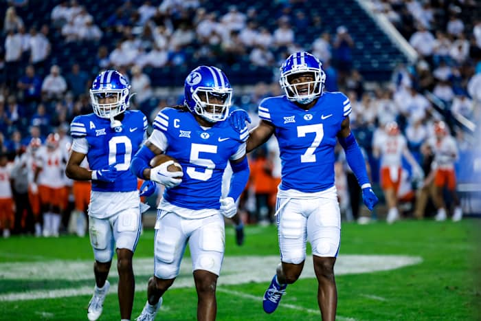 BYU vs Sam Houston State Eddie Heckard Kamden Garrett Jakob Robinson