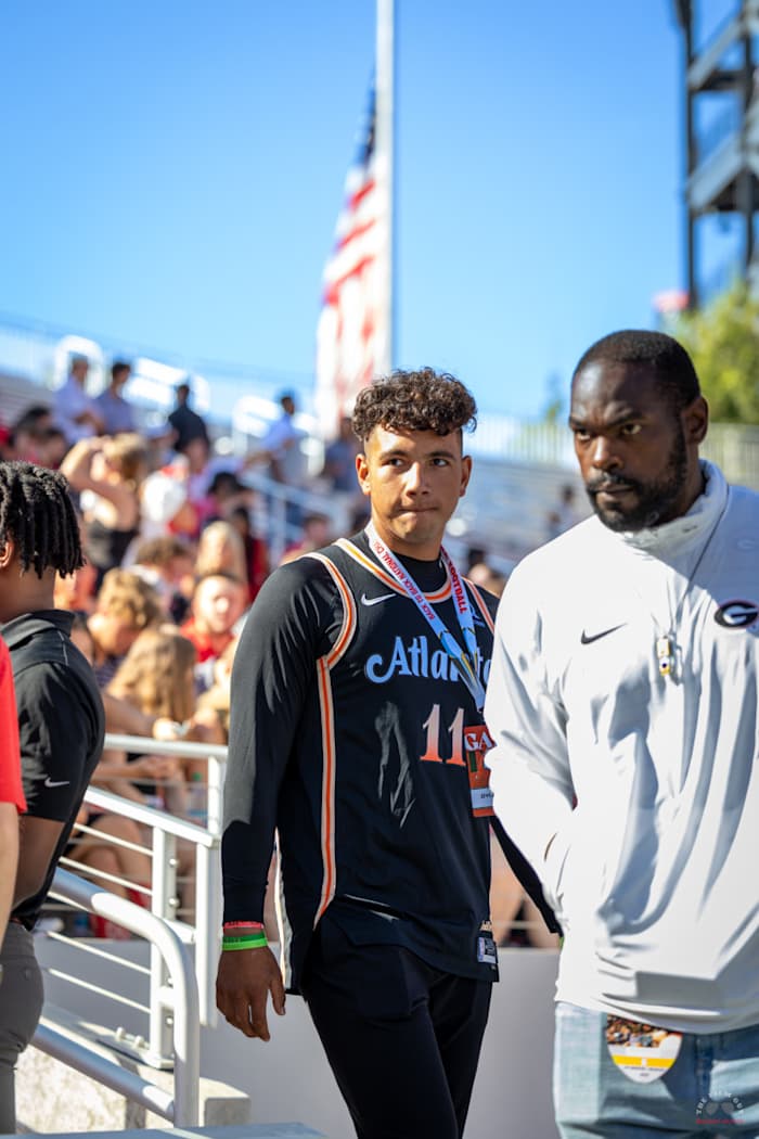 2024 quarterback commit Dylan Raiola at Georgia's week one game against UT Martin. 