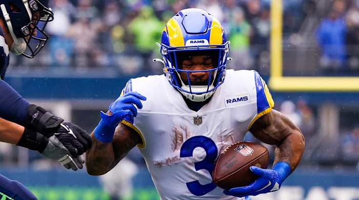 Los Angeles Rams running back Cam Akers