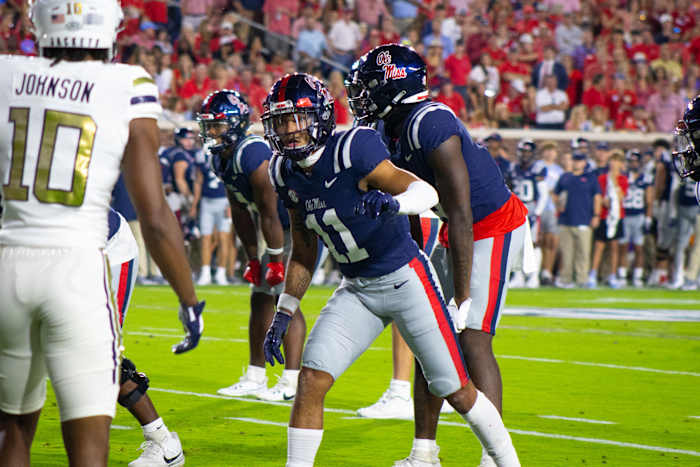 Ole Miss wide receiver Jordan Watkins.