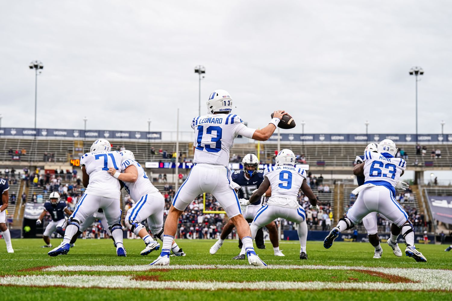 Duke football versus UConn